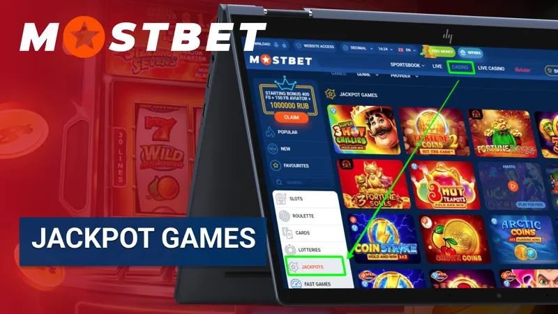 Jackpot games on Mostbet Egypt — play slots and casino games with massive progressive prize pools.