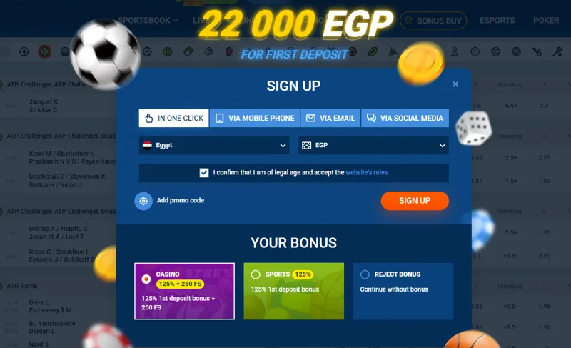 Methods of registration in the bookmaker MostBet