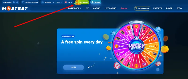 Wheel of Fortune promotion for Egyptian players